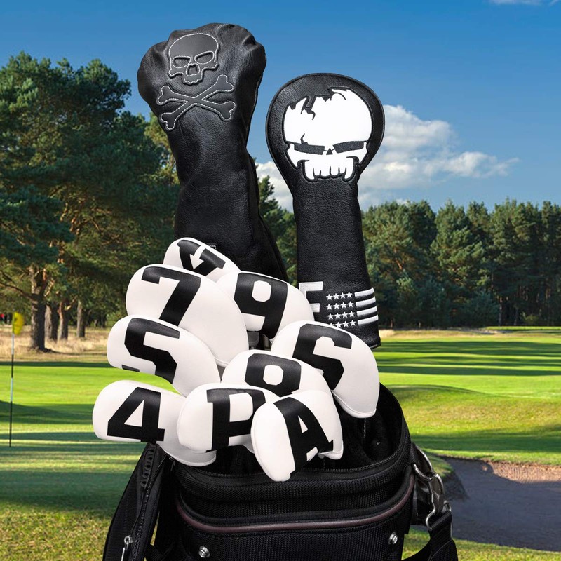 Colorful Iron Head Cover Set Neoprene Material for Iron (Gray