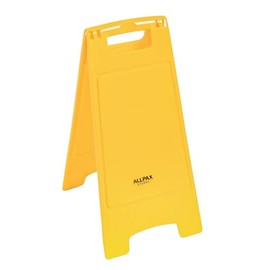Allpax STOPPO Warning Stand Neutral Polypropylene in Orange/Yellow – Foldable – 30 x 62 cm – Stand, Safety Sign, Warning Sign, Hazard Warning Sign
