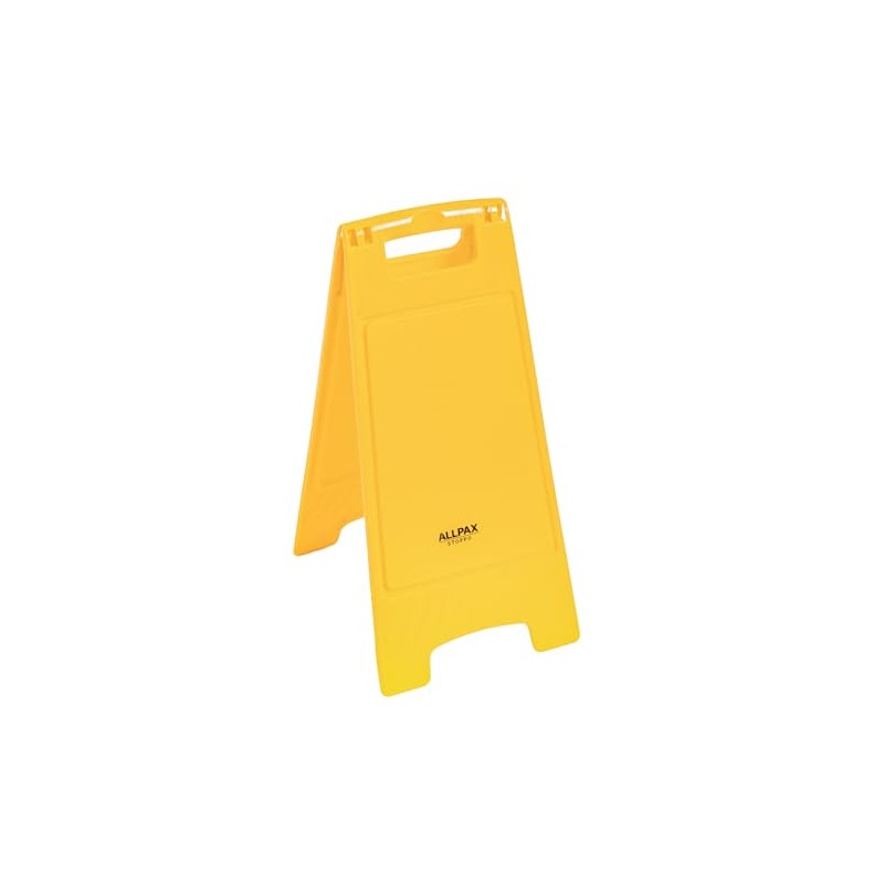 Allpax STOPPO Warning Stand Neutral Polypropylene in Orange/Yellow – Foldable