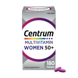 Centrum Women 50+ Tablets Multivitamin & Mineral Supplements, 23 Essential nutrients Including Vitamin D, C, and Iron, 180 Tablets