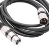 vhbw DMX Cable XLR Male to XLR Female Compatible with