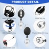 SDLDEER 60 Pack Badge Reels Bulk Retractable Badge Holders with