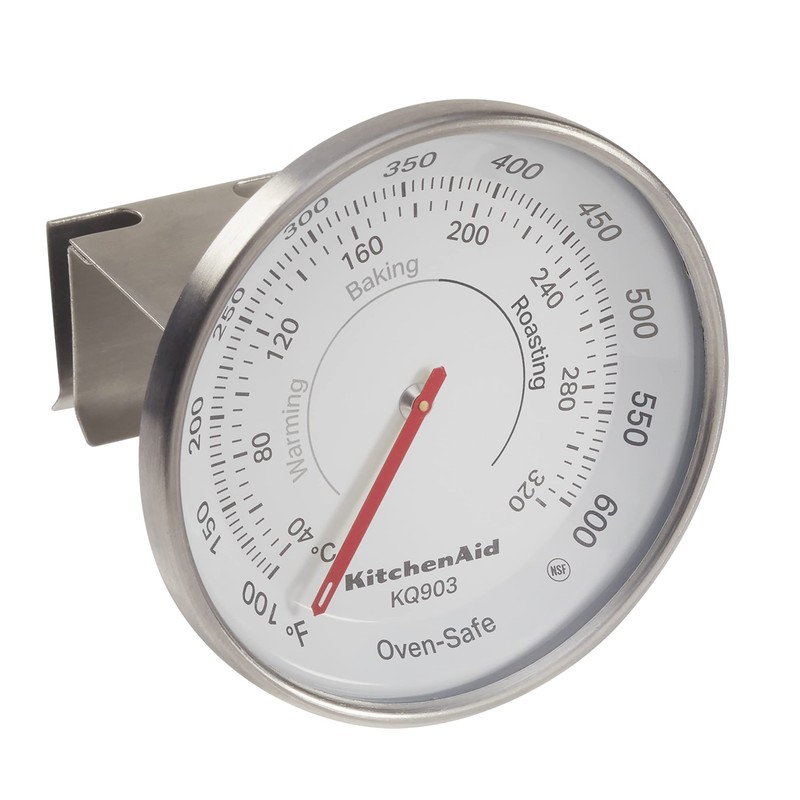 KitchenAid 3-in Dial Oven Thermometer, Temperature Range: 100°F to 600°F