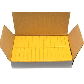 CMS Magnetics - (30-Pack Dominos Yellow) Super Strong Colorful Ceramic Magnets for Dry Erase Whiteboards, Bulletins, Refrigerator, Office, Kitchen, School, Classroom