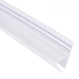 TA-VIGOR H-Type Shower Door Bottom Seal Strip, 10mm Drip Rail - 6mm Glass x 1000mm Length, Frameless Glass Shower Door Sweep Silicone