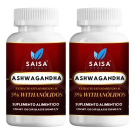 Ksm 240 Cápsulas Antiestrés Natural Reduce Cortisol Suplemento Saisa Herbal Ashwagan