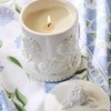 Two's Company Hydrangea Relief Filled Candle | Handcrafted Fine Bone