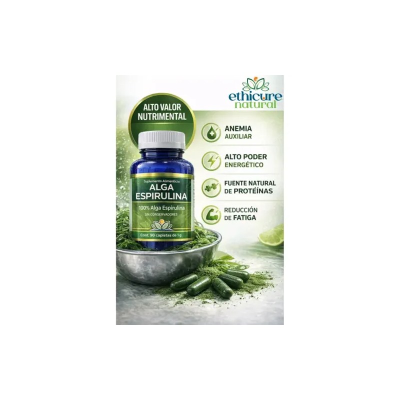 Ethicure Natural Lab Alga Espirulina Capletas