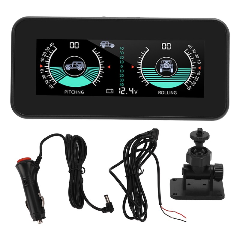 Universal Intelligent Car Inclinometer Tilt Gauge High Resolution HUD Digital