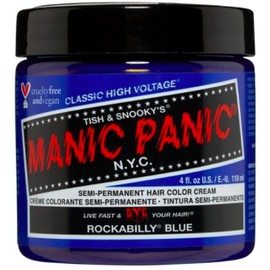 Manic Panic Hair Dye Semi-Permanent Hair Color 4oz (39 Rockabilly Blue)