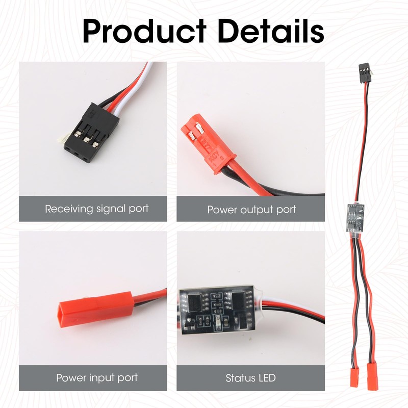 1 x 20A RC Switch, Remote Controlled AUX On/Off Switch