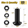 (20Sets) 1/4-20 Bolt x 3/4" Button Head Socket Cap Bolts