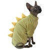 Dinosaur Sphynx Cat Clothes, Soft Polar Fleece Sweater for Cat,