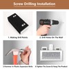 Poayewly Mirrored Remote Control Holder - Remote Holder Wall Mount