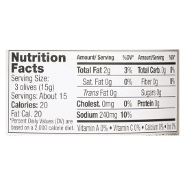 UD_Jeff's Garden-Fresh Castelvetrano Green Olives Pitted-5.5 Oz. Case of 6