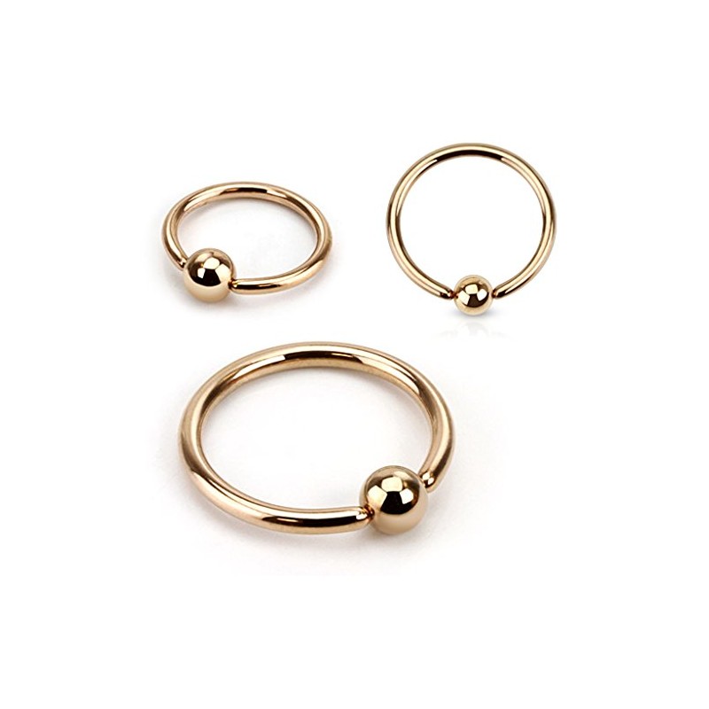 Ball Closure Ring Septum Piercing Captive Ring Lip Eyebrow Nose