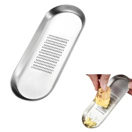 Liroyal Grater, Ginger, Daikon, Apple, Onion, Condiment Grater, Stainless Steel, Easy to Store