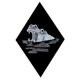 Carved Glass Hippopotamus Hippo Decorative Sun Catcher