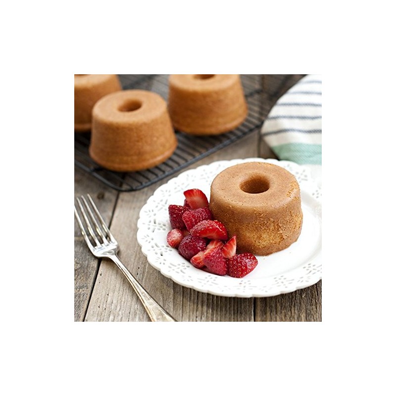 Nordicware 80348 Molde 6 Mini Angel, Aluminio, Cobre, 1.4 L
