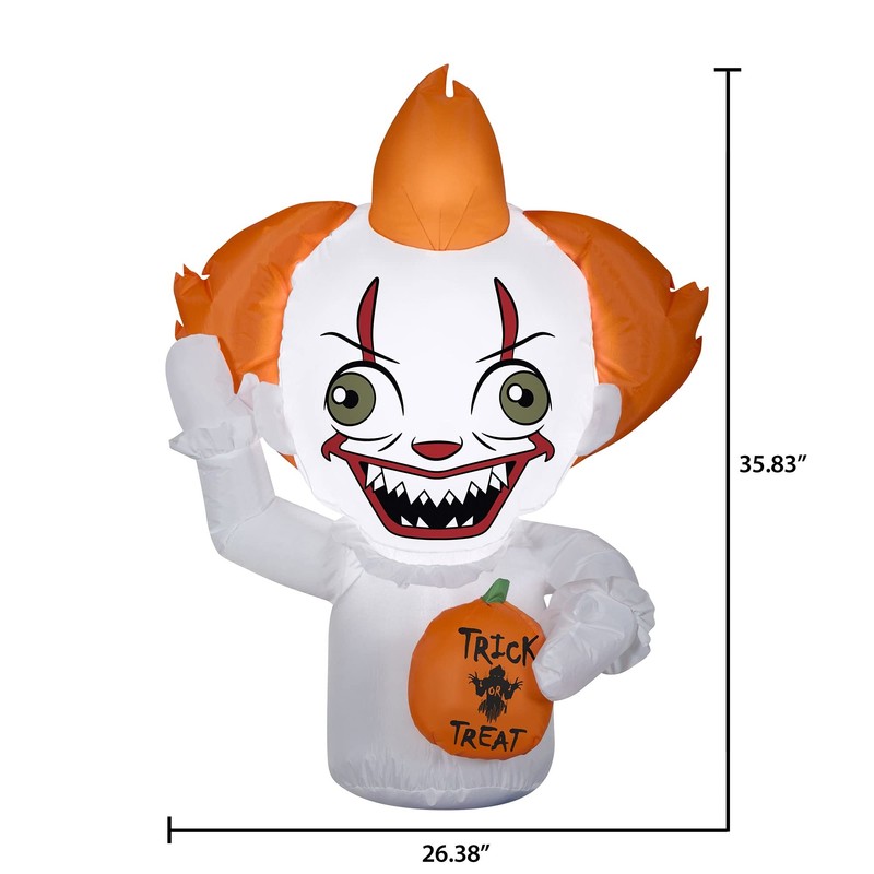 Sparse Exclusive Inflatables Car Buddy Stylized Pennywise 3 FT