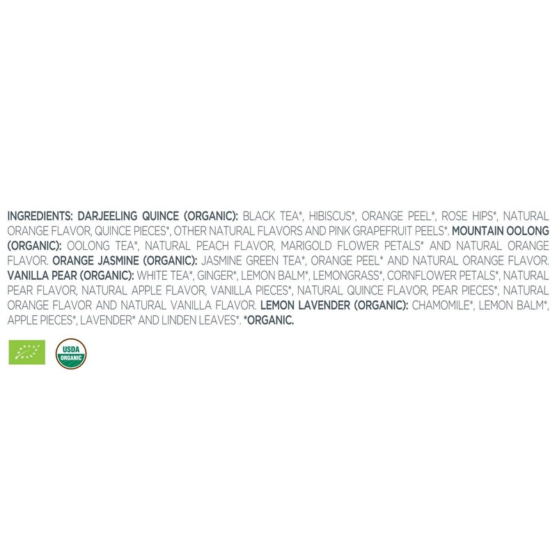 Tea Forte Single Steeps Loose Leaf Tea Sampler, Assorted Variety