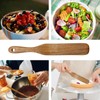 3 Pack Wooden Spurtle Blender Spatula Set for Sourdough Mixing,