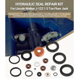 for Lincoln Walker J-122 1.5 Ton Floor Jack Hydraulic Seal Repair Kit,for Lincoln Walker Model 93632 Seal kit 1.5 ton Floor Jack (18 PCS)
