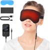 Heated Eye Mask - Medcursor Rechargeable Electric Eye Mask for