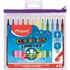 Maped 845017 Fiber Pens 12 Plastic Pencil Case