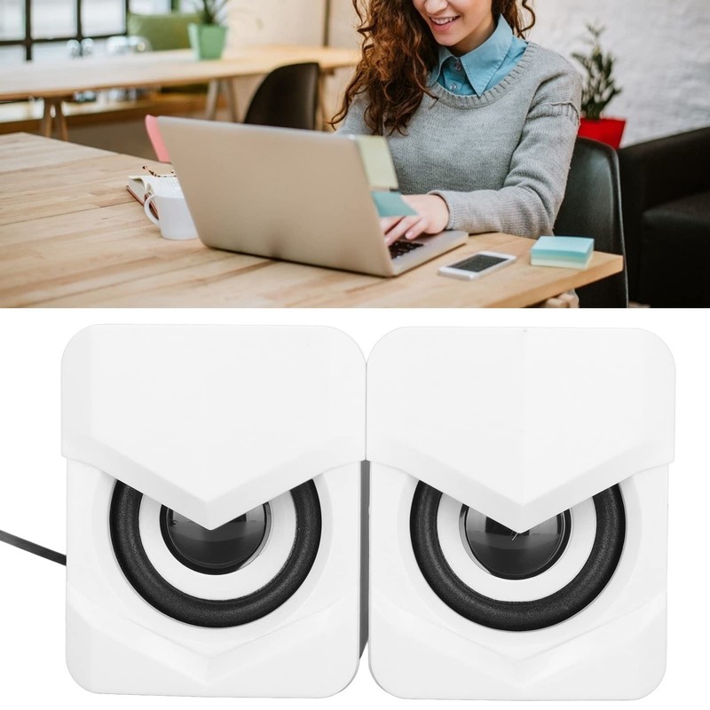 Laptop Speaker white speaker Small Add More Fun USB Wired