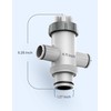 POOLHACKER Pool Fittings Dual Split Hose Plunger Valve, Pool Parts