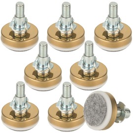 MUHOUZHINANG Furniture Levelling Feet, 1.69 Inch Diameter Base, M10 Thread, 1102 lb Capacity, for Table Legs, Furniture Feet, Cabinets, Sofa, Tables, Chairs Raiser (D43 x M10 x 30, 8 Pack)