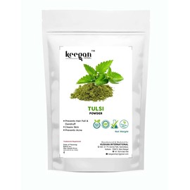 Keegan Herbal Natural & Pure Tulsi Powder For Face Pack 100gm pouch (Basil Powder)
