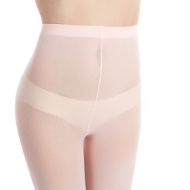 MANZI Women’s and Girls’ Basic Convertible Ballet Dance Tights with Variable Foot, 40 Denier, 3 Pairs - pink