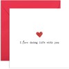 Romantic Wedding Anniversary Cards for Husband 'Love doing life with