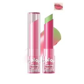 MIESCHER Color Changing Lipstick, Jelly Lip Balm PH Lipstick Color Changing, Temperature Change Moisturizer Long Lasting Nutritious Balm Magic Color Change Lip Gloss for Women (#04 Green)