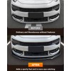 FINDAUTO PP Car Front Lip Body Kits Universal Glossy Carbon