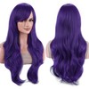 IMISSU 70 cm Long Hair Water Wavy Wigs with Fringe