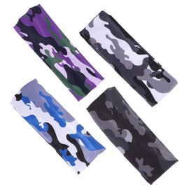 Mipcase 4pcs Boy Girl Athletic Sweatbands Breathable Headbands for Boys and Girls for Sports and Workouts Moisture-Wicking for Comfort and Performance