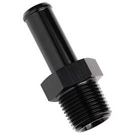 Podavelle 3/8 NPT Male to 1/2" Hose Barb Fitting Adapter Nipple Straight Aluminum Black
