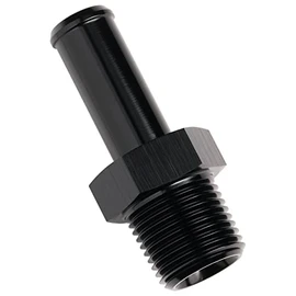 Podavelle 3/8 NPT Male to 1/2" Hose Barb Fitting Adapter Nipple Straight Aluminum Black