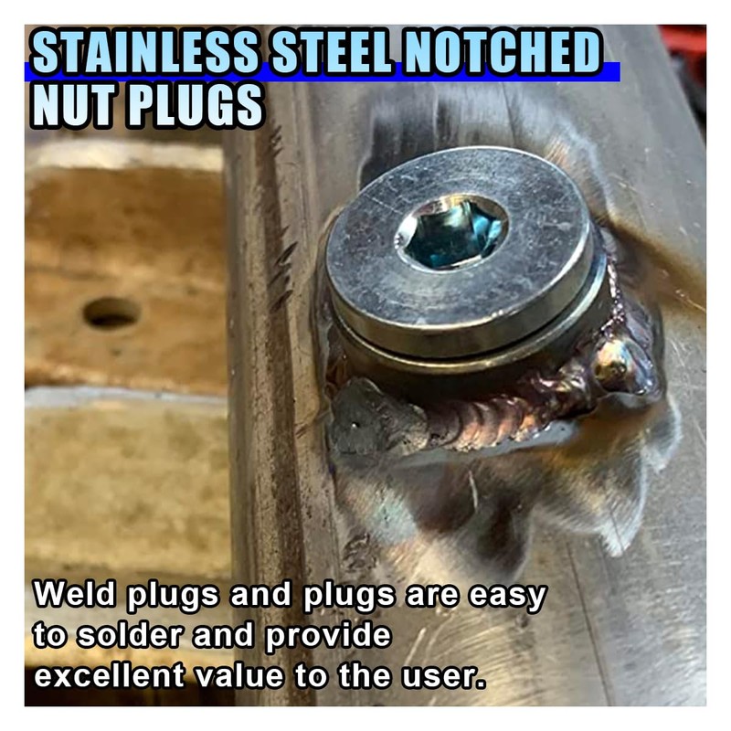 2 Pair M18 X 1.5 Notched Style Bung and Plug,