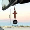 Yappy Bible Verse Car Rearview Hanging Cross Ornament, Daily Encouragement,
