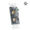 Baomain 6-Pack Light Switch,3-Way Paddle Rocker, 15A 120V/277V, Decora Style