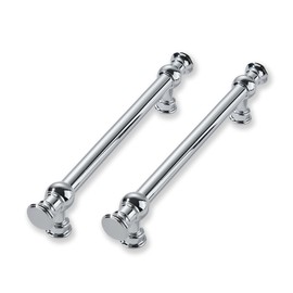 CABDM 10 Pack 5 Inch Hole Center Polished Chrome Cabinet Pulls-Heavy Duty Solid Cabinet Handles Suitable for Cabinets, Dressers, Kitchens and Bathroom cabinets