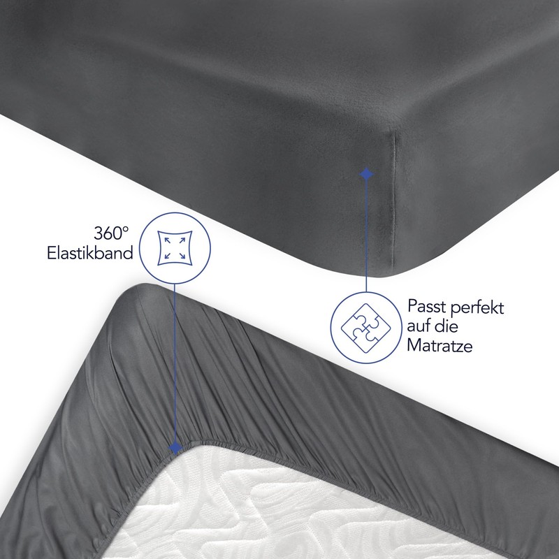 Dreamzie Fitted Sheet, 80 x 200 cm, Soft Microfibre, for