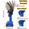 Mini Chainsaw Cordless with 2 Chains 2 Batteries and Charger,