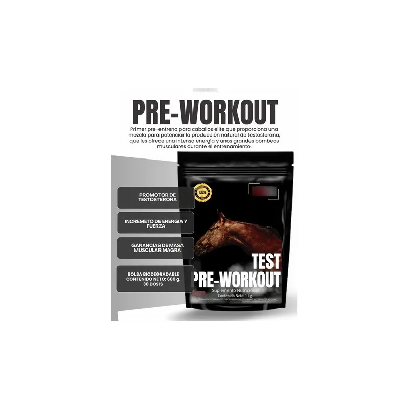 Pre Workout Promotor De Testostera Para Caballos De Carrera