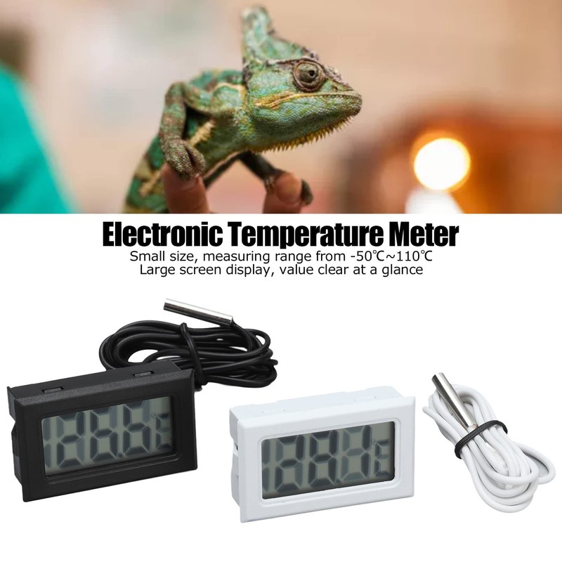 2Pcs Termostato de Termómetro Digital Electrónico Medidor de Temperatura 2s