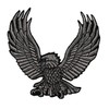 Eagle Grey Eagle Sew-On / Iron-On Patch, Iron-On Patch, Bird